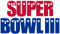 Super Bowl III Logo Iron On Transfer