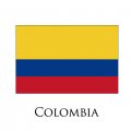 Colombia flag logo Iron On Transfer