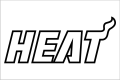 Miami Heat 2012-2013 Pres Wordmark Logo 2 Print Decal