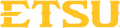 ETSU Buccaneers 2014-Pres Wordmark Logo 05 Print Decal