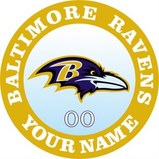 Baltimore Ravens Customized Logo Iron On Transfer