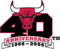 Chicago Bulls 2005 Anniversary Logo Print Decal