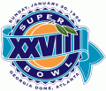 Super Bowl XXVIII Logo Print Decal