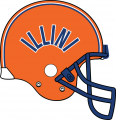 Illinois Fighting Illini 1977-1979 Helmet Print Decal