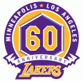 Los Angeles Lakers 2007-2008 Anniversary Logo Print Decal