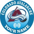 Colorado Avalanche Customized Logo Iron On Transfer