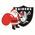 Oakland Raiders Santa Claus Logo Print Decal