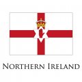 Northern ireland flag logo Iron On Transfer