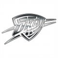 Oklahoma City Thunder Silver Logo Iron On Transfer