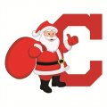 Cleveland Indians Santa Claus Logo Iron On Transfer