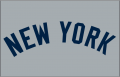 New York Yankees 1931-1972 Jersey Logo Print Decal