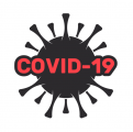 covid-19 logo 53 Iron On Transfer