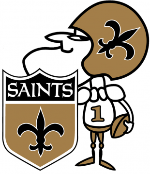 New Orleans Saints 2009-Pres Alternate Logo Print Decal