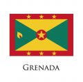 Grenada flag logo Print Decal