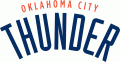 Oklahoma City Thunder 2008-2009 Pres Wordmark Logo Print Decal