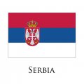 Serbia flag logo Iron On Transfer