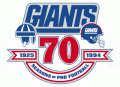 New York Giants 1994 Anniversary Logo Iron On Transfer