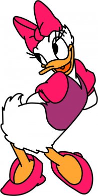 Donald Duck Logo 36 Iron On Transfer