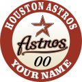 Houston Astros Customized Logo Print Decal