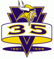 Minnesota Vikings 1995 Anniversary Logo Print Decal