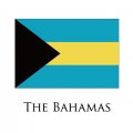 The Bahamas flag logo Print Decal