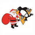 Pittsburgh Penguins Santa Claus Logo Print Decal