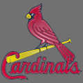 St. Louis Cardinals Plastic Effect Logo Iron On Transfer