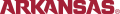 Arkansas Razorbacks 2014-Pres Wordmark Logo Print Decal