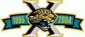 Jacksonville Jaguars 2004 Anniversary Logo Iron On Transfer
