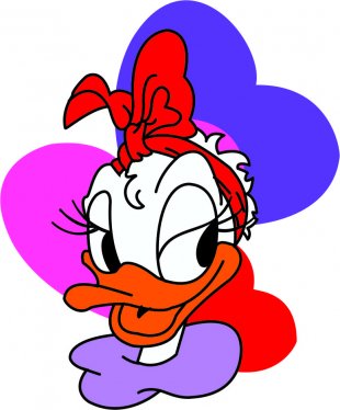 Donald Duck Logo 26 Iron On Transfer