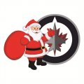 Winnipeg Jets Santa Claus Logo Iron On Transfer