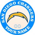 San Diego Chargers Customized Logo Iron On Transfer