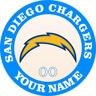 San Diego Chargers Customized Logo Iron On Transfer