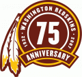 Washington Redskins 2007 Anniversary Logo Iron On Transfer