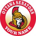 Ottawa Senators Customized Logo Print Decal
