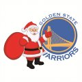 Golden State Warriors Santa Claus Logo Print Decal