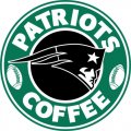 New England Patriots starbucks coffee logo Iron On Transfer