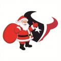 Houston Texans Santa Claus Logo Iron On Transfer