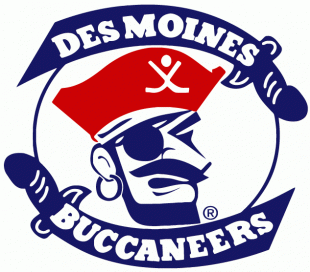 Des Moines Buccaneers 1980 81-2004 05 Primary Logo Iron On Transfer