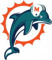 Miami Dolphins 1997-2012 Primary Logo Print Decal