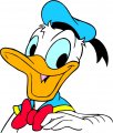 Donald Duck Logo 50 Iron On Transfer