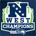 Seattle Seahawks 2013 Champion Logo Print Decal