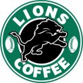 Detroit Lions starbucks coffee logo Iron On Transfer