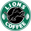 Detroit Lions starbucks coffee logo Print Decal