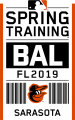 Baltimore Orioles 2019 Event Logo Iron On Transfer