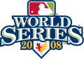 MLB World Series 2008 Wordmark Logo Print Decal