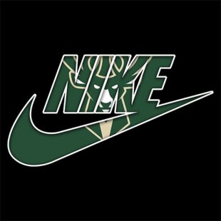 Milwaukee Bucks Nike logo Iron On Transfer