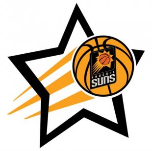 Phoenix Suns Basketball Goal Star logo Iron On Transfer