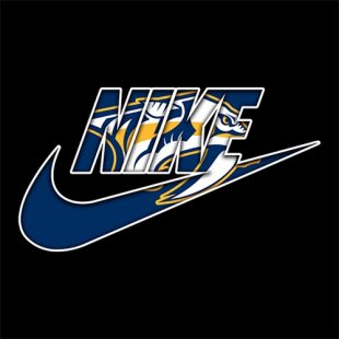 Nashville Predators Nike logo Print Decal