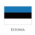 Estonia flag logo Iron On Transfer